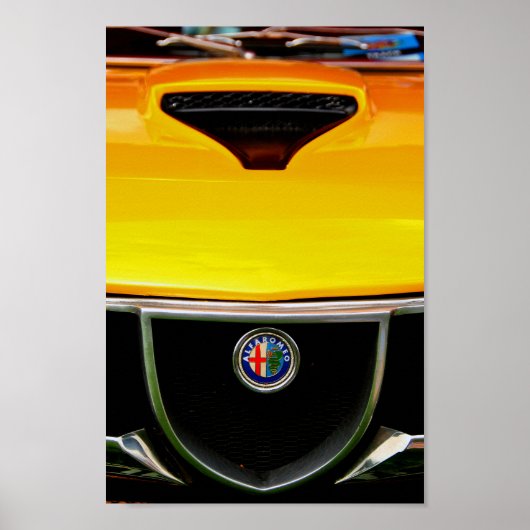 Alfa Romeo Montreal klassieke sportwagen Poster (Voorkant)