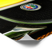 Alfa Romeo Montreal klassieke sportwagen Poster (Hoek)