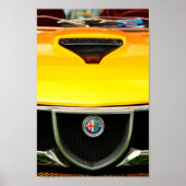 Alfa Romeo Montreal klassieke sportwagen Poster (Voorkant)