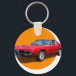 Alfa Romeo Montreal Sleutelhanger<br><div class="desc">A stylish keychain featuring a vintage classic car design. A perfect accessory for car lovers and collectors. Great for everyday use or as a small and thoughtful gift for classic car enthusiasts.</div>