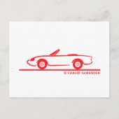 Alfa Romeo Spider Duetto Briefkaart (Voorkant)