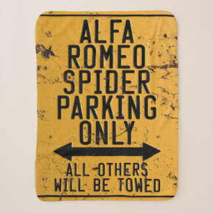 Alfa Romeo Spider Parking only Sherpa Deken