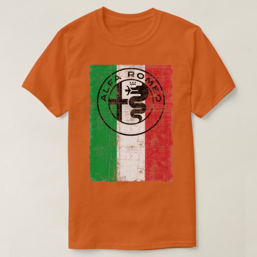 Alfa Romero Italia Worn T-shirt (Design voorkant)