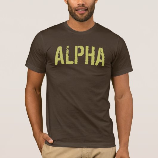 Alfa-Shirt voor mannen T-shirt (Voorkant)