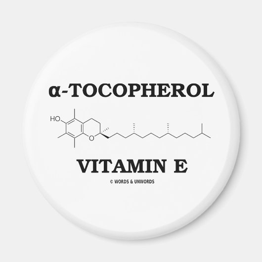 alfa-tocoferol vitamine E (chemische molecule) Magneet (Voorkant)
