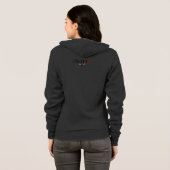 Alfa Vrouw Symbool Zip Hoodie (Achterkant volledig)