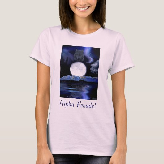 Alfa Vrouw. V-inch Topjes & Hoodies (Voorkant)