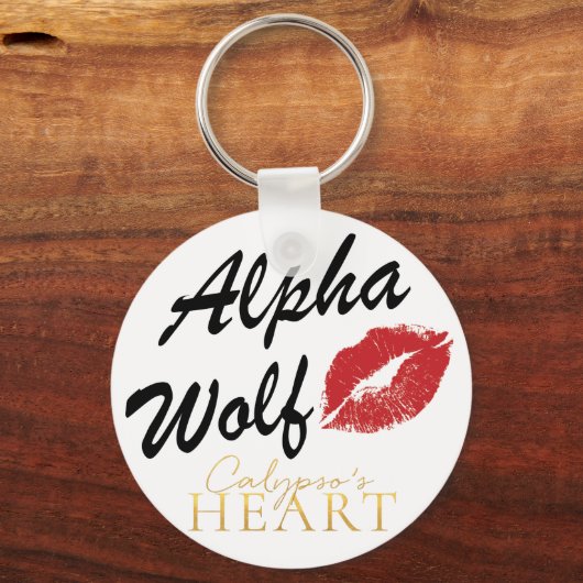 Alfa Wolf Sleutelhanger Calypso's hart (Voorkant)