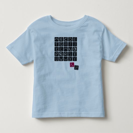 alfabet2 kinder shirts (Voorkant)