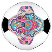 Alfabet A mandala Voetbal (Gedraaid)