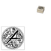 Alfabet A Rubberstempel (Gestempeld)