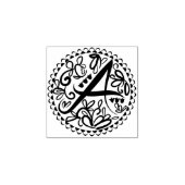Alfabet A Rubberstempel (Afrduk)