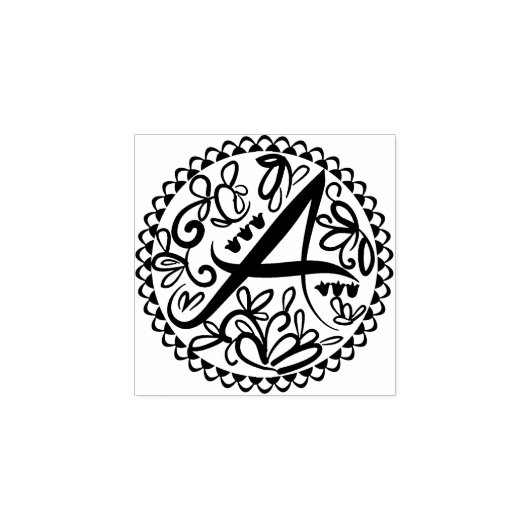 Alfabet A Rubberstempel (Afrduk)