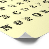 Alfabet A-Z kinderen Educatief School Peuterspeelz Poster (Hoek)