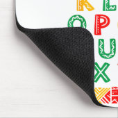 Alfabet Abc Black History Month-ontwerp Muismat (Hoek)