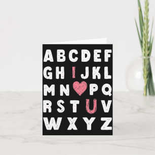 Alfabet Abc Ik Hou Van Jou Valentijnsdag Hart Kaart