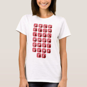 Alfabet abc leraar t-shirt