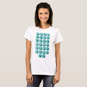 Alfabet ABC-leraar T-shirt (Voorkant volledig)