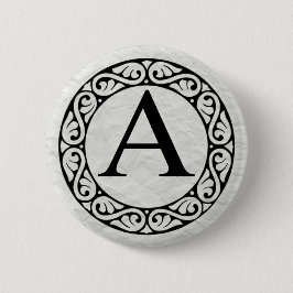 Alfabet Alpha Ronde Button 5,7 Cm