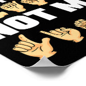 Alfabet Amerikaanse Zing Taal ASL Leraar Quote Poster (Hoek)