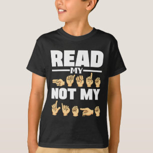 Alfabet Amerikaanse Zing Taal ASL Leraar Quote T-shirt