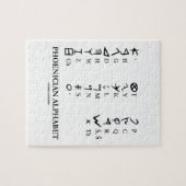 Alfabet Ancient Language Symbols voor Phoenicisch Legpuzzel (Horizontaal)
