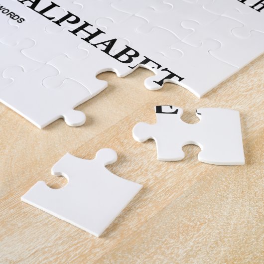 Alfabet Ancient Language Symbols voor Phoenicisch Legpuzzel (Zijkant)