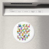 Alfabet Animal ABCs Learning Circle Magnet (Insitu (Vaatwasser))