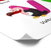 Alfabet Animal Clipart Learning Poster (Hoek)