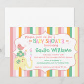 Alfabet Animals Baby shower Kaart (Voorkant / Achterkant)