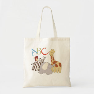 Alfabet Animals Canvas tas met ABC-letters