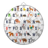 Alfabet Animals - super schattig! Dartbord (Voorkant)