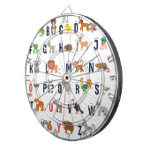 Alfabet Animals - super schattig! Dartbord (Voorkant Rechts)