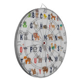 Alfabet Animals - super schattig! Dartbord (Voorkant Links)