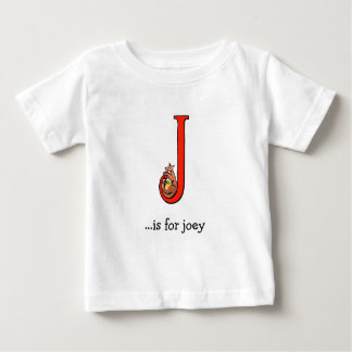 Alfabet Baby T-Shirt: J is voor Joey
