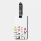 Alfabet Bagagelabel (Achterkant verticaal)