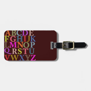 Alfabet Bagagelabel