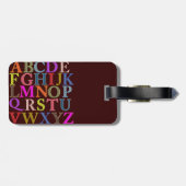 Alfabet Bagagelabel (Achterkant horizontaal)