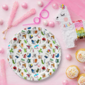 Alfabet Beestjes Papieren Bordje (Feest)