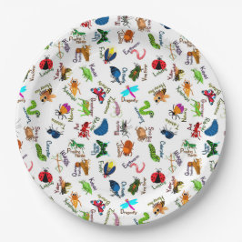 Alfabet Beestjes Papieren Bordje