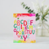Alfabet Briefkaart (Staand voorkant)