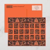 Alfabet Briefkaart (Voorkant / Achterkant)