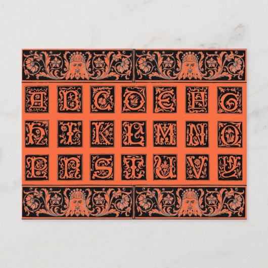 Alfabet Briefkaart (Voorkant)