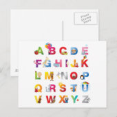 alfabet briefkaart (Voorkant / Achterkant)