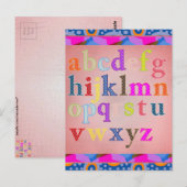 Alfabet Briefkaart (Voorkant / Achterkant)