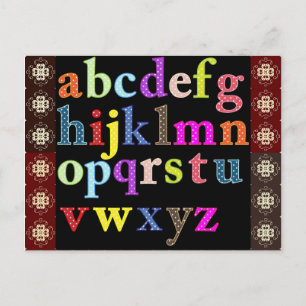 Alfabet Briefkaart