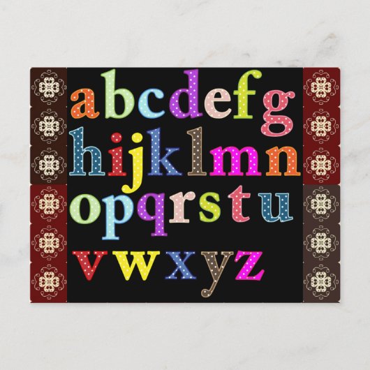 Alfabet Briefkaart (Voorkant)