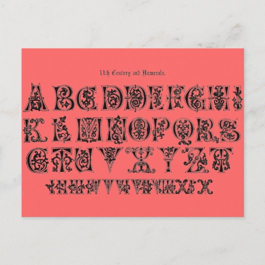 Alfabet Briefkaart (Voorkant)