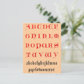 Alfabet Briefkaart (Staand voorkant)