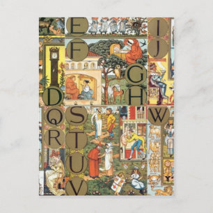  alfabet briefkaart